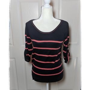 Ann Taylor LOFT lightweight tab sleeve sweater S